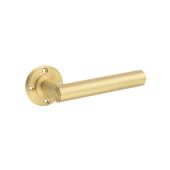 BUR45SB Frelan Hardware Burlington Richmond Door Handles &lpar;No Outer Rose&rpar; Satin Brass