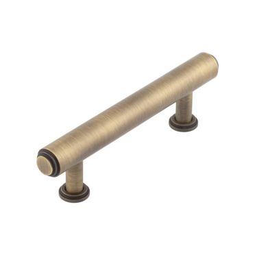 Click Here To Enlarge This Photo Of BUR510AB Frelan Hardware Burlington Belgrave Stepped Cabinet Handle 96mm Antique Brass