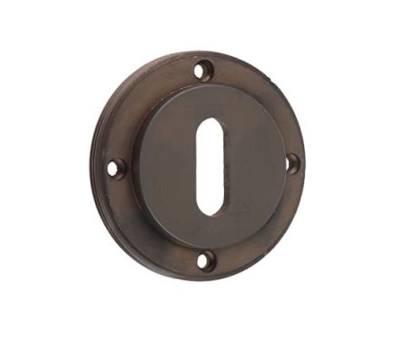 Click Here To Enlarge This Photo Of BUR60DB Frelan Hardware Burlington Standard Keyway Escutcheon &lpar;No Outer Rose&rpar; Dark Bronze