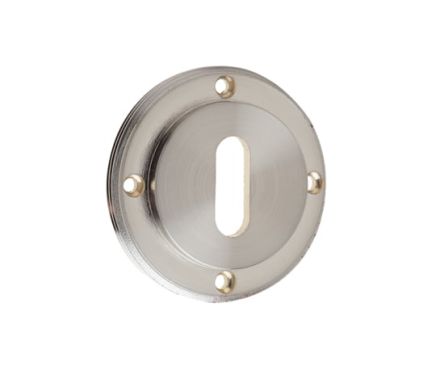 Click Here To Enlarge This Photo Of BUR60SN Frelan Hardware Burlington Standard Keyway Escutcheon &lpar;No Outer Rose&rpar; Satin Nickel