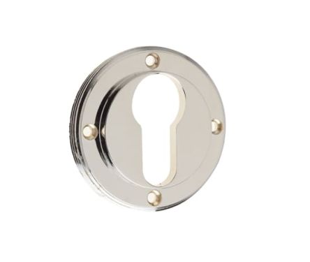 Click Here To Enlarge This Photo Of BUR61PN Frelan Hardware Burlington Euro Profile Escutcheon &lpar;No Outer Rose&rpar; Polished Nickel