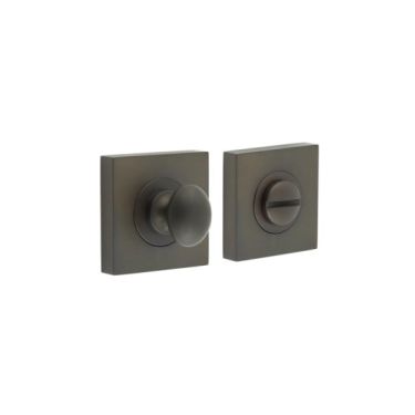 Click Here To Enlarge This Photo Of BUR-80DB-150DB Frelan Hardware Burlington Turn & Release &lpar;Inner 1&rpar; Square Plain Rose Dark Bronze
