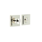 BUR-80PN-152PN Frelan Hardware Burlington Turn & Release &lpar;Inner 1&rpar; Square Stepped Rose Polished Nickel