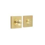 BUR-80SB-150SB Frelan Hardware Burlington Turn & Release &lpar;Inner 1&rpar; Square Plain Rose Satin Brass