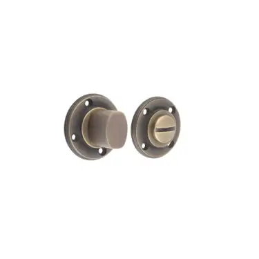 Click Here To Enlarge This Photo Of BUR81AB Frelan Hardware Burlington Turns & Release &lpar;Inner 3&rpar; &lpar;No Outer Rose&rpar; Antique Brass