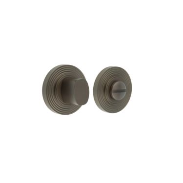 Click Here To Enlarge This Photo Of BUR-81DB-53DB Frelan Hardware Burlington Turn & Release &lpar;Inner 3&rpar; Reeded Rose Dark Bronze