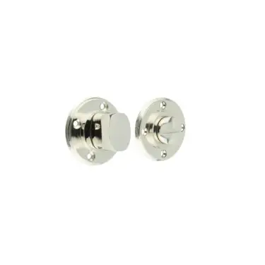 Click Here To Enlarge This Photo Of BUR81PN Frelan Hardware Burlington Turns & Release &lpar;Inner 3&rpar; &lpar;No Outer Rose&rpar; Polished Nickel