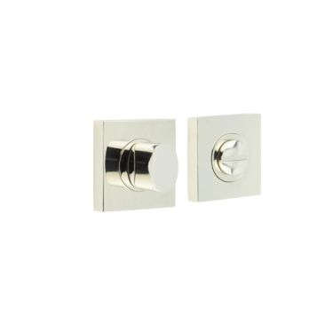 Click Here To Enlarge This Photo Of BUR-81PN-150PN Frelan Hardware Burlington Turn & Release &lpar;Inner 3&rpar; Square Plain Rose Polished Nickel