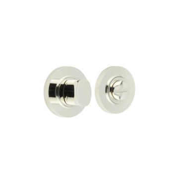 Click Here To Enlarge This Photo Of BUR-81PN-55PN Frelan Hardware Burlington Turn & Release &lpar;Inner 3&rpar; Knurled Rose Polished Nickel
