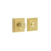 BUR-81SB-152SB Frelan Hardware Burlington Turn & Release &lpar;Inner 3&rpar; Square Stepped Rose Satin Brass