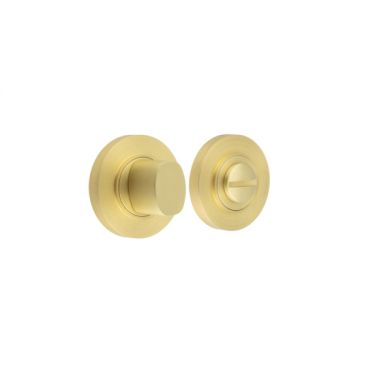 Click Here To Enlarge This Photo Of BUR-81SB-50SB Frelan Hardware Burlington Turn & Release &lpar;Inner 3&rpar; Plain Rose Satin Brass