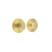 BUR-81SB-53SB Frelan Hardware Burlington Turn & Release &lpar;Inner 3&rpar; Reeded Rose Satin Brass