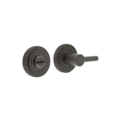 Click Here To Enlarge This Photo Of BUR-82DB-52DB Frelan Hardware Burlington Easy Turn & Release on Stepped Rose Dark Bronze