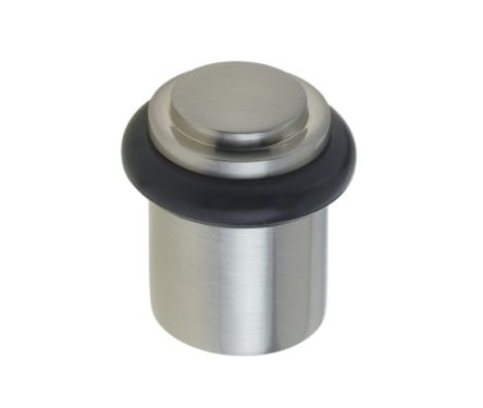 Click Here To Enlarge This Photo Of BUR962SN Frelan Hardware Burlington Stepped Floor Mounted Door Stop 40mm Dia Satin Nickel