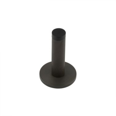 Click Here To Enlarge This Photo Of BUR-968DB-969DB Frelan Hardware Burlington Knurled 75mm Wall Mounted Door Stop &lpar;Knurled Rose&rpar; Dark Bronze
