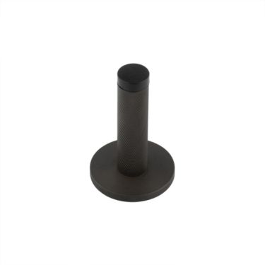Click Here To Enlarge This Photo Of BUR-968DB-971DB Frelan Hardware Burlington Knurled 75mm Wall Mounted Door Stop &lpar;Plain Rose&rpar; Dark Bronze