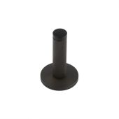 BUR-968DB-971DB Frelan Hardware Burlington Knurled 75mm Wall Mounted Door Stop &lpar;Plain Rose&rpar; Dark Bronze