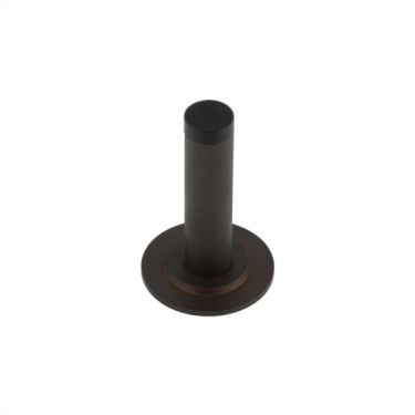 Click Here To Enlarge This Photo Of BUR-968DB-973DB Frelan Hardware Burlington Knurled 75mm Wall Mounted Door Stop &lpar;Stepped Rose&rpar; Dark Bronze