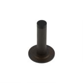 BUR-968DB-973DB Frelan Hardware Burlington Knurled 75mm Wall Mounted Door Stop &lpar;Stepped Rose&rpar; Dark Bronze