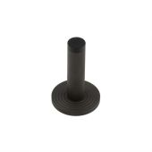 BUR-968DB-974DB Frelan Hardware Burlington Knurled 75mm Wall Mounted Door Stop &lpar;Reeded Rose&rpar; Dark Bronze