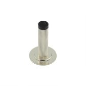BUR-968PN-973PN Frelan Hardware Burlington Knurled 75mm Wall Mounted Door Stop &lpar;Stepped Rose&rpar; Polished Nickel