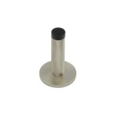 BUR-968SN-969SN Frelan Hardware Burlington Knurled 75mm Wall Mounted Door Stop &lpar;Knurled Rose&rpar; Satin Nickel