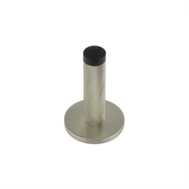Click Here To Enlarge This Photo Of BUR-968SN-971SN Frelan Hardware Burlington Knurled 75mm Wall Mounted Door Stop &lpar;Plain Rose&rpar; Satin Nickel