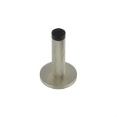 BUR-968SN-971SN Frelan Hardware Burlington Knurled 75mm Wall Mounted Door Stop &lpar;Plain Rose&rpar; Satin Nickel