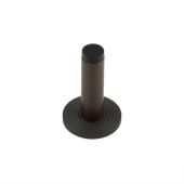 BUR-970DB-974DB Frelan Hardware Burlington Plain 75mm Wall Mounted Door Stop &lpar;Reeded Rose&rpar; Dark Bronze