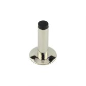 BUR-970PN-972PN Frelan Hardware Burlington Plain 75mm Wall Mounted Door Stop &lpar;Chamfered Rose&rpar; Polished Nickel