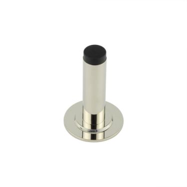 Click Here To Enlarge This Photo Of BUR-970PN-973PN Frelan Hardware Burlington Plain 75mm Wall Mounted Door Stop &lpar;Stepped Rose&rpar; Polished Nickel
