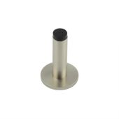 BUR-970SN-969SN Frelan Hardware Burlington Plain 75mm Wall Mounted Door Stop &lpar;Knurled Rose&rpar; Satin Nickel