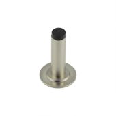 BUR-970SN-973SN Frelan Hardware Burlington Plain 75mm Wall Mounted Door Stop &lpar;Stepped Rose&rpar; Satin Nickel