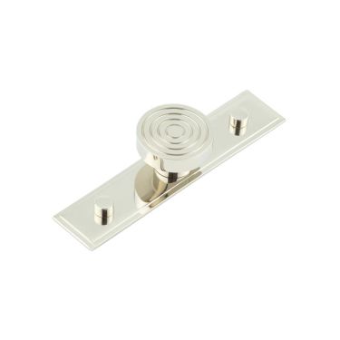 Click Here To Enlarge This Photo Of HOX-1140PN-6090PN Frelan Hardware Hoxton Murray Cupboard Knob 40mm on Stepped Backplate Polished Nickel