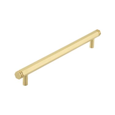 Click Here To Enlarge This Photo Of HOX360SB Frelan Hardware Hoxton Nile Cabinet Handle 224mm Satin Brass