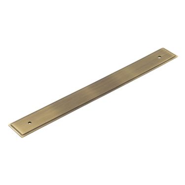 Click Here To Enlarge This Photo Of HOX6060AB Frelan Hardware Hoxton Rushton Backplate for Cabinet Handle 268x30mm Antique Brass