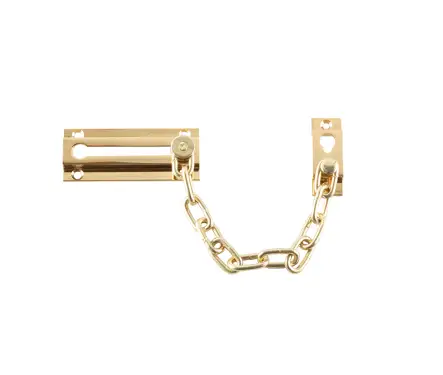Click Here To Enlarge This Photo Of J3001PB Frelan Hardware Jedo Security Door Chain 200mm Polished Brass