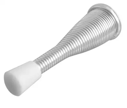 Click Here To Enlarge This Photo Of J739HZP Frelan Hardware Jedo Wall Mounted Spring Door Stop &lpar;No Rose&rpar;  75mm Zinc Plate