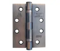 J8500BR Frelan Hardware Jedo Grade 11 &lpar;Mild Steel&rpar; Ball Bearing Hinges 102mm x 76mm x 3mm Bronze