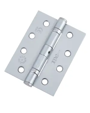 Click Here To Enlarge This Photo Of J8500SC Frelan Hardware Jedo Grade 11 &lpar;Mild Steel&rpar; Ball Bearing Hinges 102mm x 76mm x 3mm Satin Chrome