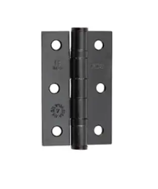 Click Here To Enlarge This Photo Of J8502BL Frelan Hardware Jedo Grade 7 &lpar;Mild Steel&rpar; Ball Bearing Hinges 76mm x 50mm x 2mm Matt Black
