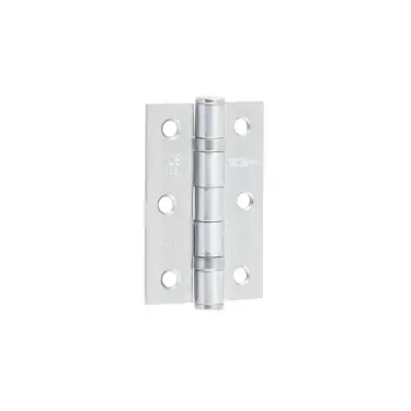 Click Here To Enlarge This Photo Of J8502SC Frelan Hardware Jedo Grade 7 &lpar;Mild Steel&rpar; Ball Bearing Hinges 76mm x 50mm x 2mm Satin Chrome