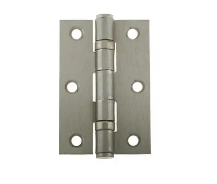 Click Here To Enlarge This Photo Of J8502SN Frelan Hardware Jedo Grade 7 &lpar;Mild Steel&rpar; Ball Bearing Hinges 76mm x 50mm x 2mm Satin Nickel
