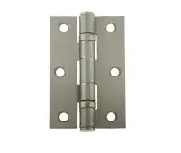 J8502SN Frelan Hardware Jedo Grade 7 &lpar;Mild Steel&rpar; Ball Bearing Hinges 76mm x 50mm x 2mm Satin Nickel