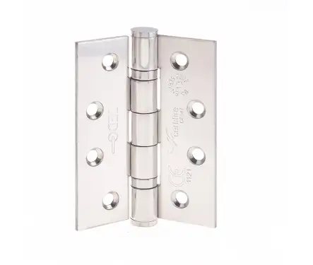 Click Here To Enlarge This Photo Of J9500PSS Frelan Hardware Jedo Certifire Grade 13 &lpar;Stainless Steel&rpar; Ball Bearing Hinges 102mm x 76mm x 3mm Polished Stainless Steel