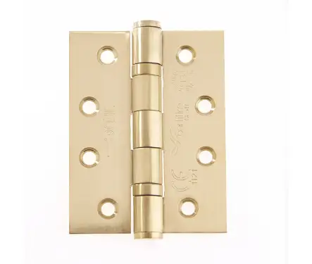 Click Here To Enlarge This Photo Of J9500SB Frelan Hardware Jedo Certifire Grade 13 &lpar;Stainless Steel&rpar; Ball Bearing Hinges 102mm x 76mm x 3mm Satin Brass