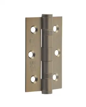 Click Here To Enlarge This Photo Of J9502AB Frelan Hardware Jedo Grade 7 &lpar;Stainless Steel&rpar; Ball Bearing Hinges 76mm x 50mm Antique Brass
