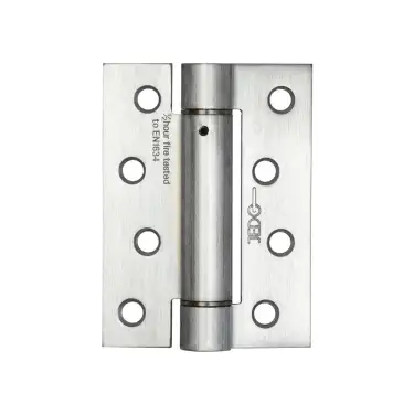 Click Here To Enlarge This Photo Of J9800SC Frelan Hardware Jedo Steel Single Action Spring Hinges 102mm x 76mm x 2&period;7mm &lpar;Pack of 3&rpar; Satin Chrome