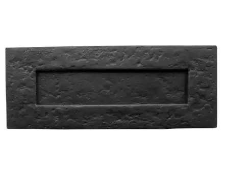 Click Here To Enlarge This Photo Of JAB12A Frelan Hardware Jedo Black Antique Plain Letterplate 260mm x 80mm &lpar;220mm centers&rpar;