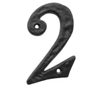 JAB15-2 Frelan Hardware Jedo Black Antique Door Numeral No&period;2